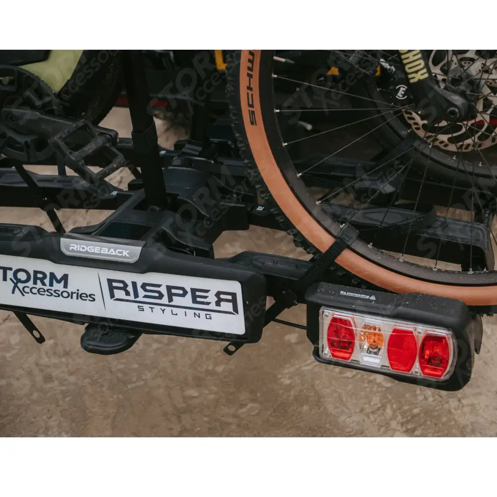 Ridgeback 2-Bike V2 Foldable E-Bike Compatible Towbar Mounted Bike Rack