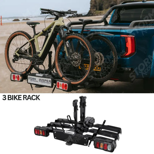 Ridgeback 3-Bike V2 Foldable E-Bike Compatible Towbar Mounted Bike Rack