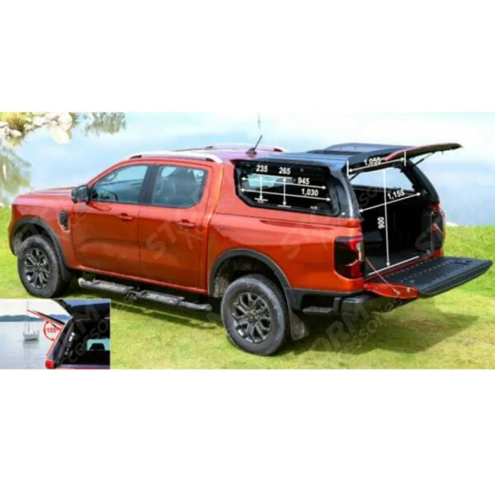 Ridgeback V-Series Hardtop for Ford Ranger Raptor T9 Double Cab 2023 On
