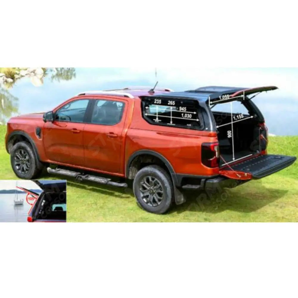 Ridgeback V-Series Hardtop For Ford Ranger Raptor T9 Double Cab 2023 On