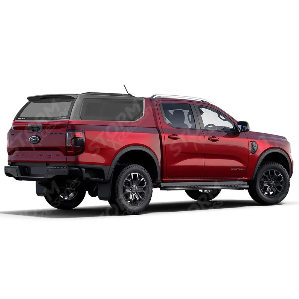 Ridgeback V-series Hardtop For Ford Ranger T9 2023 On Double Cab Lucid Red - D4
