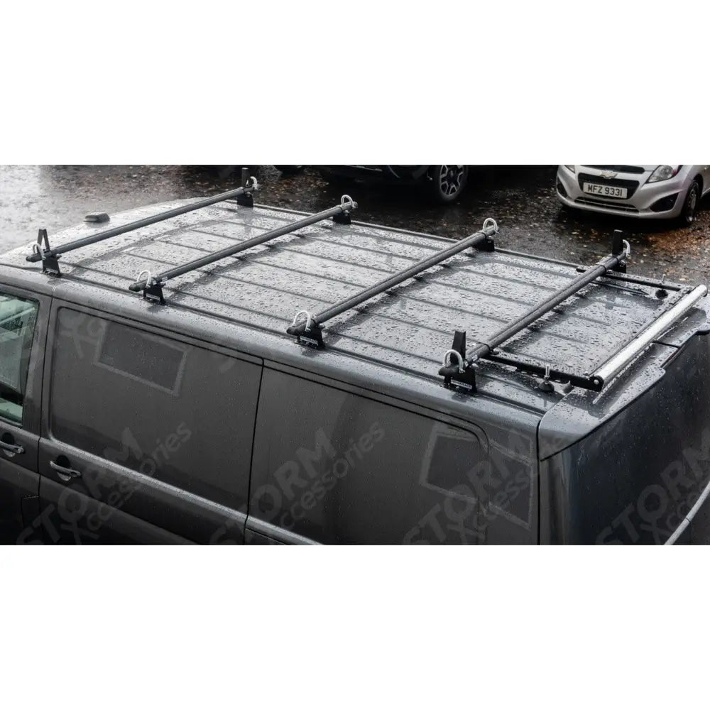 Ridgerack Roof Rack 4 Bar Style Black For Vw Transporter T5 2003 - 2024