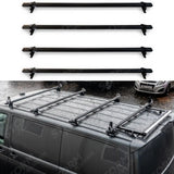 Ridgerack Roof Rack 4 Bar Style Black For Vw Transporter T5 2003 - 2024