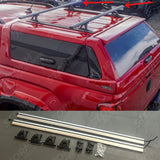 Ridgerail V2 Crossbars Cross Bars Rails For Roll Top Tonneau Cover - Silver