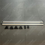 Ridgerail V2 Crossbars - Cross Bars Rails For Roll Top Tonneau Cover - Silver