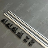 Ridgerail V2 Crossbars - Cross Bars Rails For Roll Top Tonneau Cover - Silver