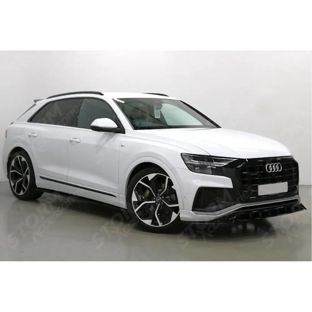 Risper Front Splitter Lip Gloss Black For Audi Q8 S Line 2018+