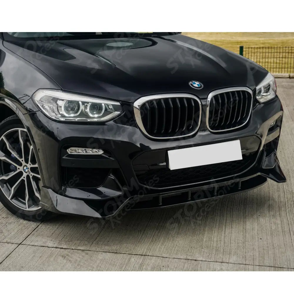 Risper Front Splitter Lip Gloss Black For Bmw X3 G01 2018-2021