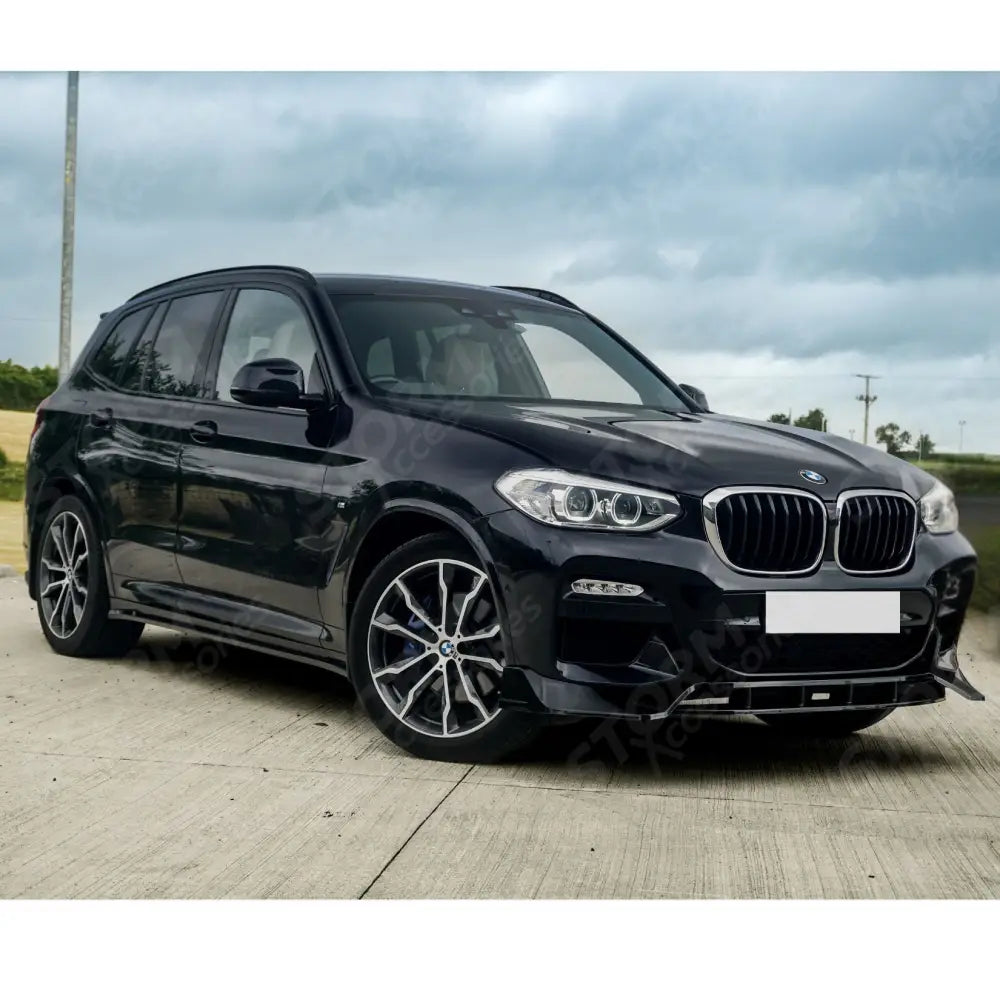 Risper Front Splitter Lip Gloss Black For Bmw X3 G01 2018-2021
