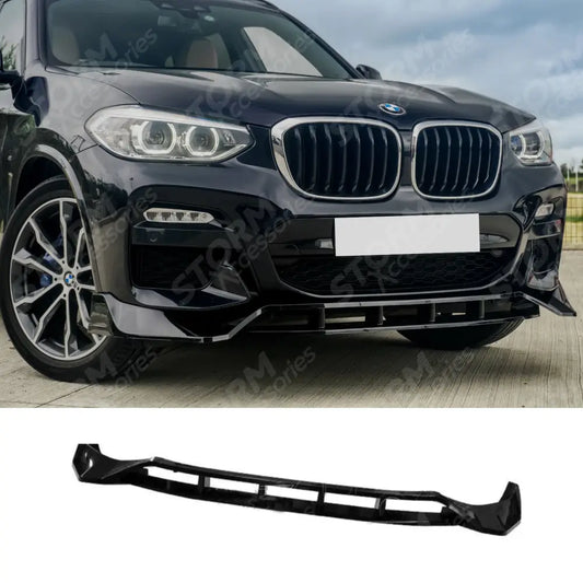 Risper Front Splitter Lip Gloss Black For Bmw X3 G01 2018-2021