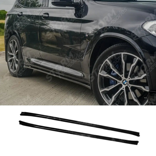 Risper Side Skirt Splitters Gloss Black For Bmw X3 G01 2018-2021