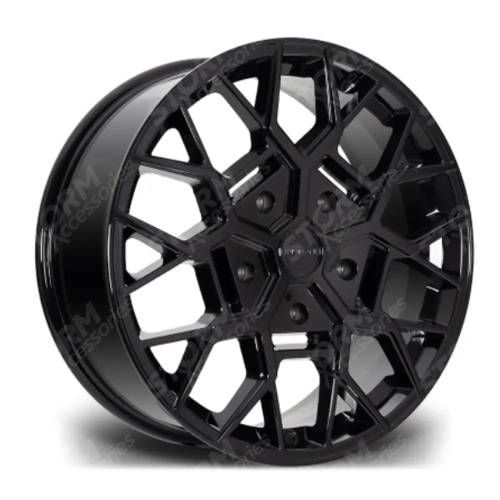 Riviera Rtx Gloss Black - 20 Inch Alloys - 5x160 - Qty 1