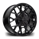 Riviera Rtx Gloss Black - 20 Inch Alloys - 5x160 - Qty 1