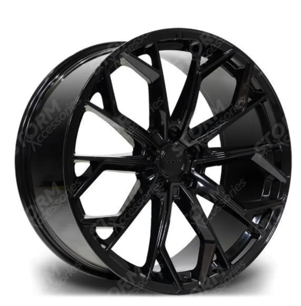 Riviera Rv133 Gloss Black 22 Inch Alloys-5x120