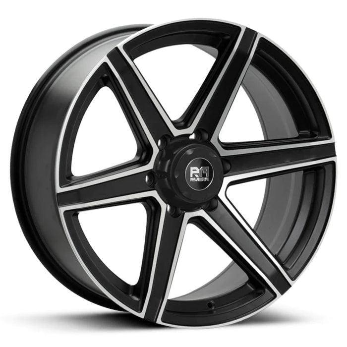RIVIERA XTREME RX800 SATIN BLACK WITH POLISHED FACE - 20 INCH ALLOYS - 6X139.7 - QTY 1 - Storm Xccessories