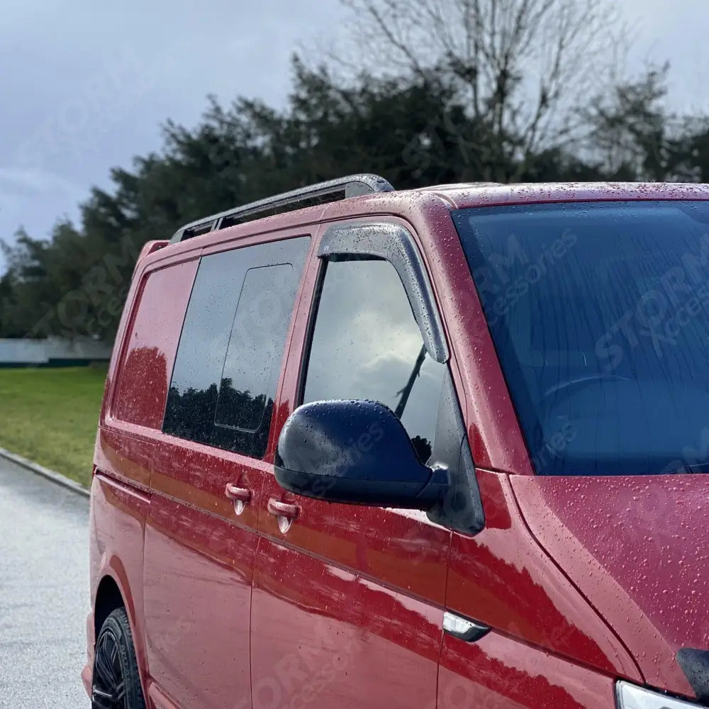 Roof Bars Black For Vw T5 - T6 - T6.1 Lwb Aluminium