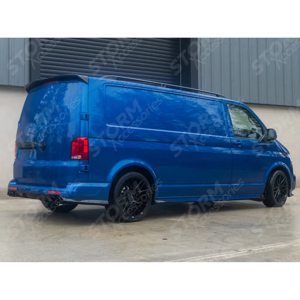 Roof Bars Black For Vw T5 - T6 - T6.1 Lwb Aluminium