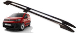Roof Bars Roof Rails Black Pair For Citroen Berlingo Peugeot Partner SWB 2018 On