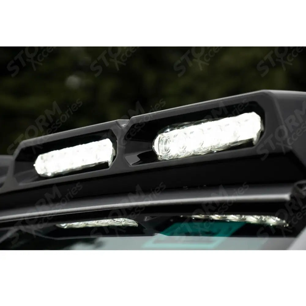 Roof Light Pod Gloss Black For Toyota Hilux 2016 On