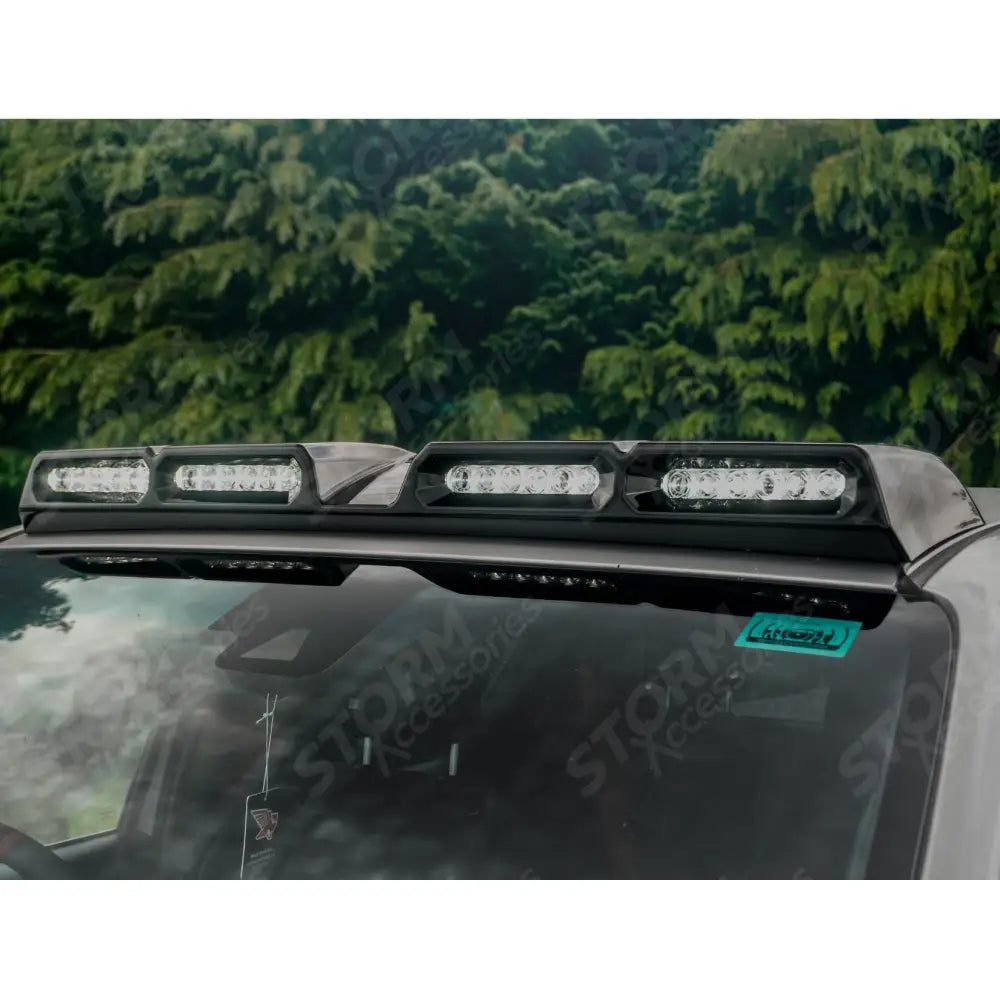 Roof Light Pod Gloss Black For Toyota Hilux 2016 On