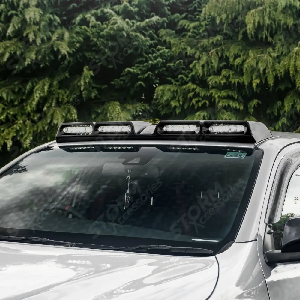 Roof Light Pod Gloss Black For Toyota Hilux 2016 On