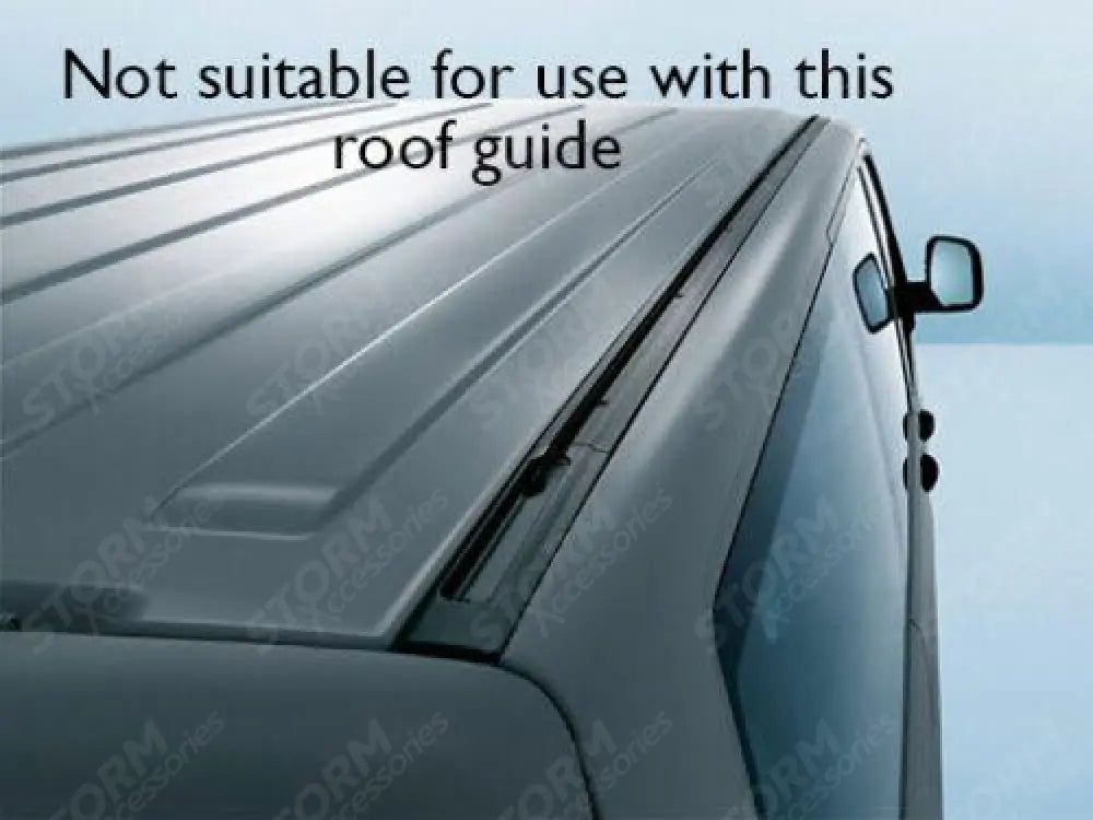 Roof Rails And Cross Bars Set For Vw Transporter T5 - T6 - Swb Black