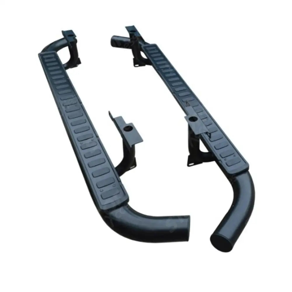Running Boards Side Steps Pair Black For Land Rover Defender 110 STX Style