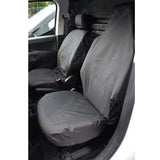 Seat Covers Black Driver And Single Passenger With Integral Headrest For Peugeot Partner 2018 On