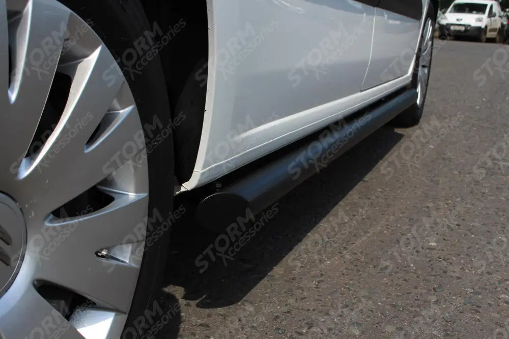 Side Bars Angular Swb 60mm Black For Citroen Berlingo 2018 On