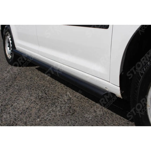 Side Bars Steps Angular Type Short Wheel Base Black 60mm For Vw Caddy 2004 On