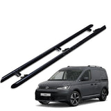 Side Bars Steps Angular Type Short Wheel Base Black 60mm For Vw Caddy 2021 On