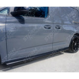 Side Bars Steps Angular Type Short Wheel Base Black 60mm For Vw Caddy 2021 On