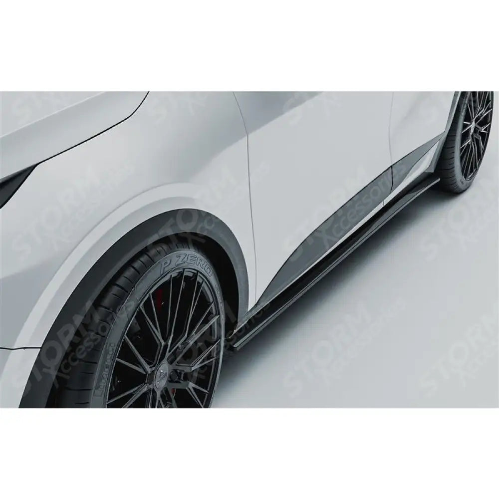 Side Skirt Splitters In Gloss Black For Kia Sportage MK5 GT Line 2021-2025