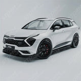 Side Skirt Splitters In Gloss Black For Kia Sportage MK5 GT Line 2021-2025