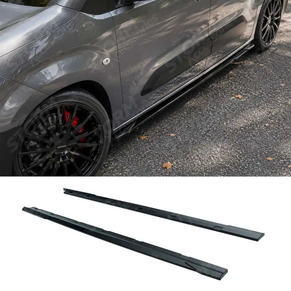Side Skirt Splitters in Gloss Black For Peugeot Partner / Citroen Berlingo 2023+ - Side Skirt Splitter