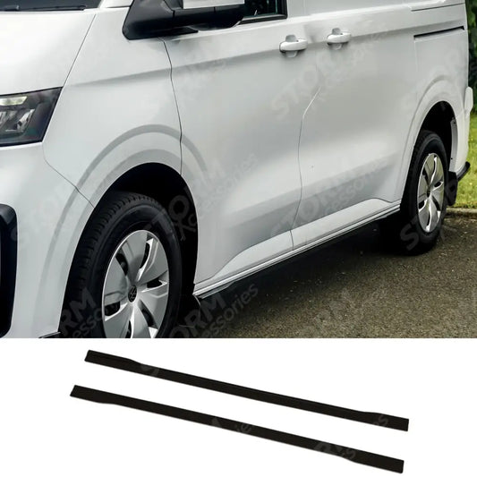 Side Skirt Splitters In Gloss Black For Volkswagen Transporter T7 LWB 2025+