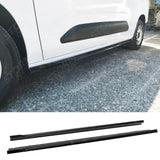 Side Skirts Extensions in Gloss Black For Citroen Berlingo LWB Mk3 / Peugeot Partner LWB Mk3 / Opel Combo E LWB
