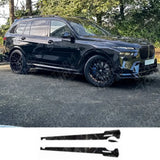 Side Skirts In Gloss Black For BMW X7 G07 LCI 2023+