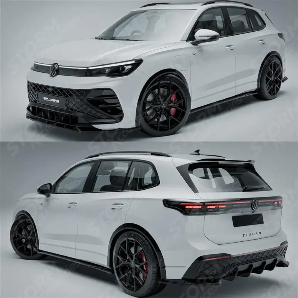 Side Skirts In Gloss Black For VW Tiguan MK3 2024 On
