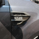 Side Vent Grille Covers Black For Ford Ranger T6 2016-2018