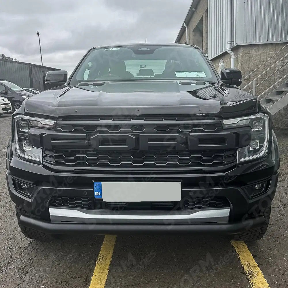 Single Deck Black Powder Coat Front Spoiler Bar For Ford Ranger Raptor 2023 On