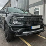 Single Deck Black Powder Coat Front Spoiler Bar For Ford Ranger Raptor 2023 On