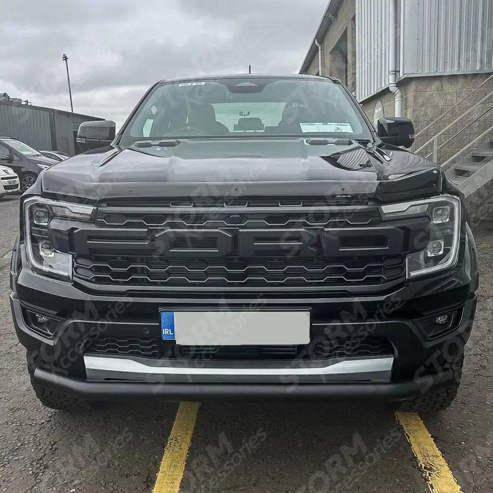 Single Deck Black Powder Coat Front Spoiler Bar For Ford Ranger Raptor 2023 On
