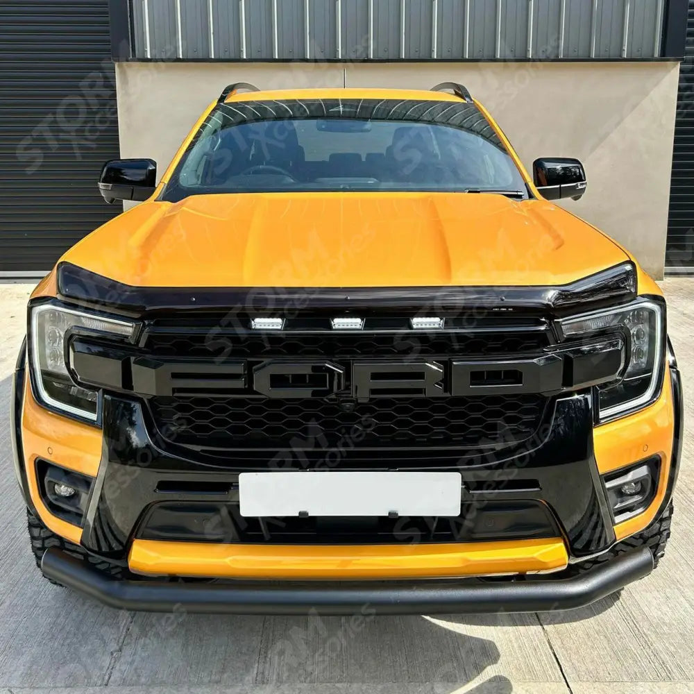 Single Deck Black Powder Coat Front Spoiler Bar For Ford Ranger T9 2023 On