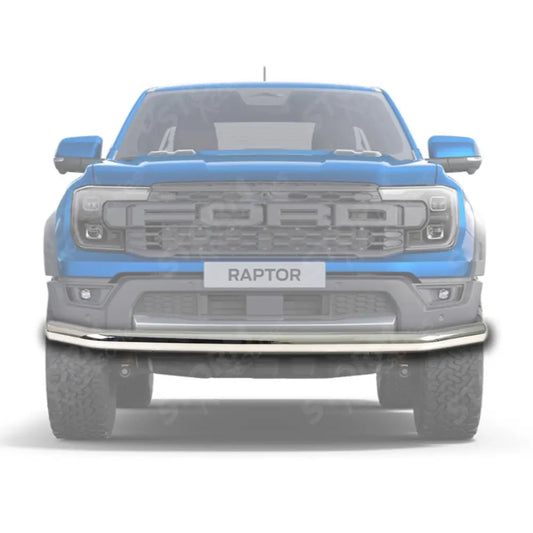 Single Deck Stainless Steel Front Spoiler Bar For Ford Ranger Raptor 2023 On