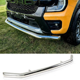 Single Deck Stainless Steel Front Spoiler Bar For Ford Ranger T9 2023 On