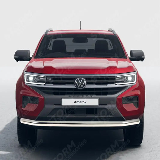Single Deck Stainless Steel Front Spoiler Bar For Vw Amarok 2023 On