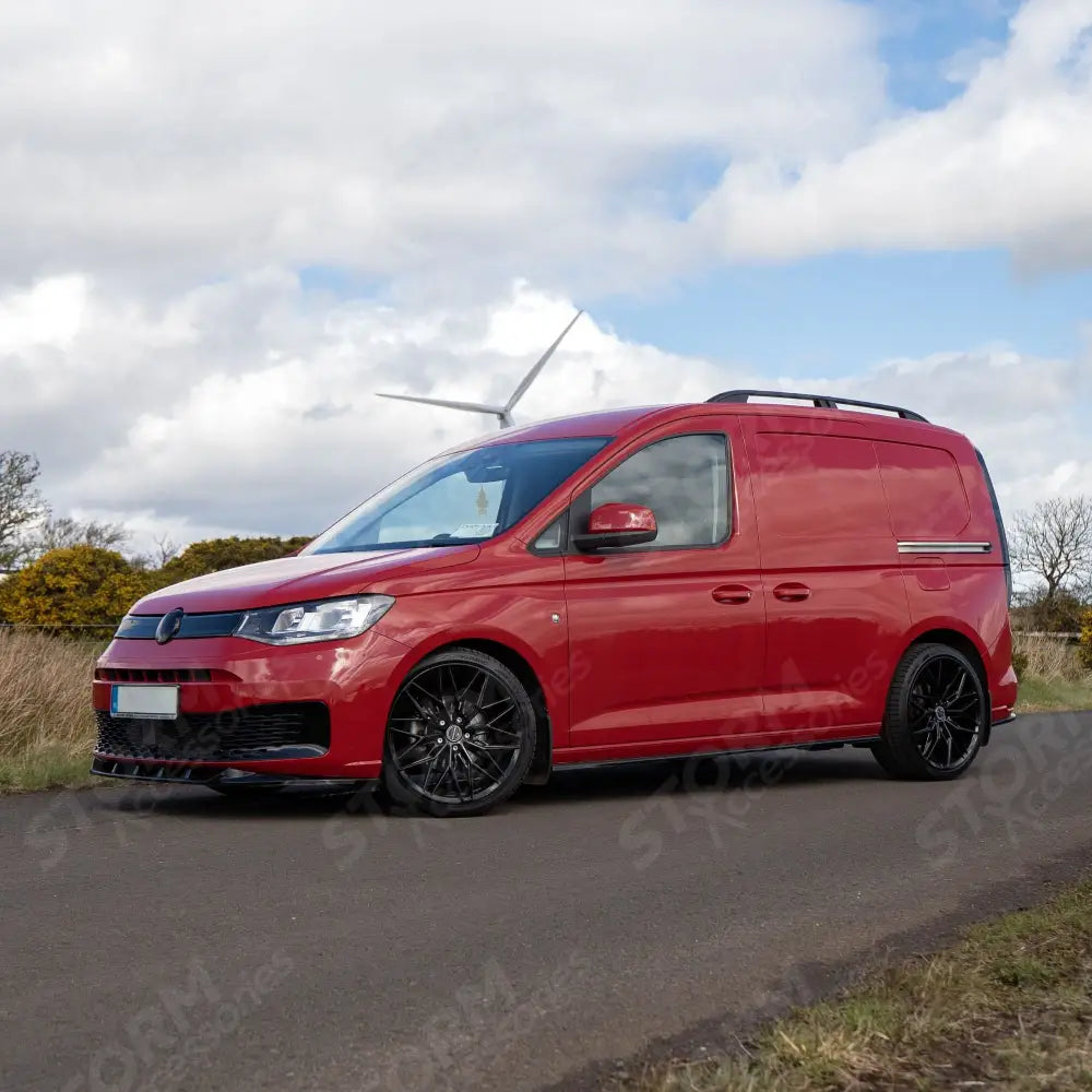 Skirt Splitters Pair In Gloss Black For Volkswagen Caddy Mk5 2021+side