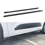 Skirts Extensions in Gloss Black For Citroen Berlingo SWB Mk3 / Peugeot Partner SWB Mk3 / Opel Combo E SWB - Side
