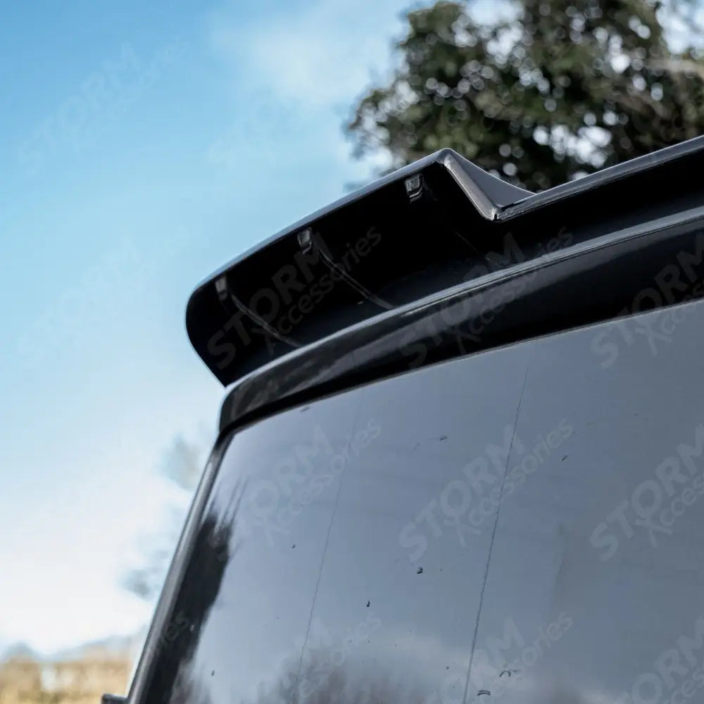 Spoiler In Gloss Black For Ford Transit Custom MK2 2024 on V1 Rear Barn Door